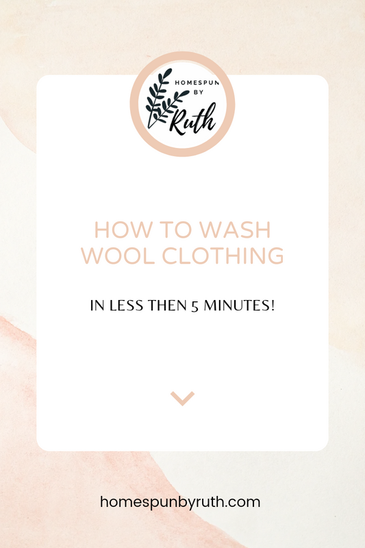 How to wash wool clothing in under 5 minutes!