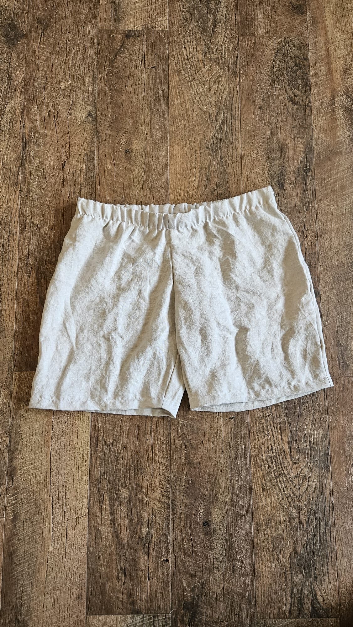 Adults Tapered Linen Shorts