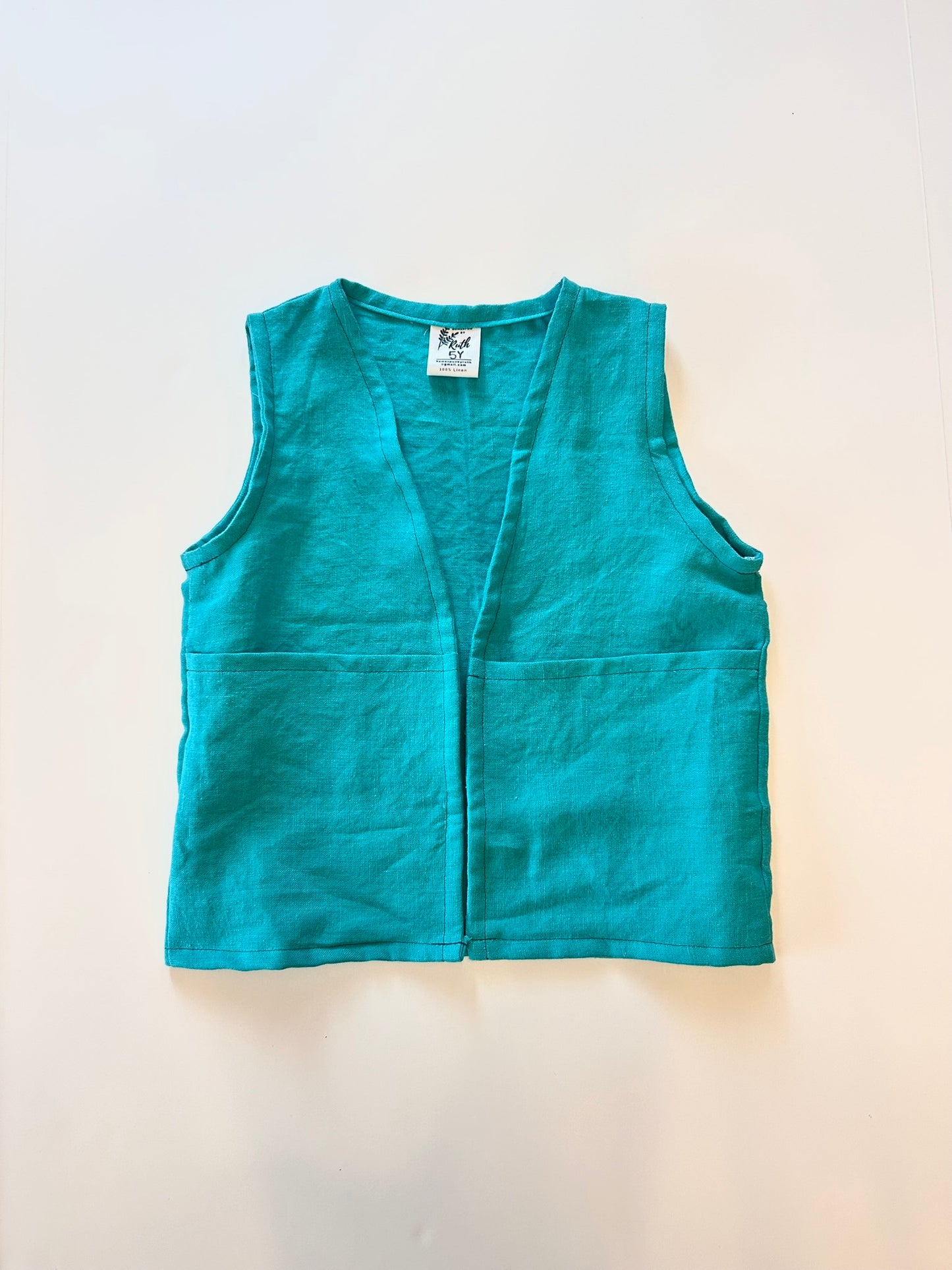 Kids Linen Foraging Vest - Ready to Ship!