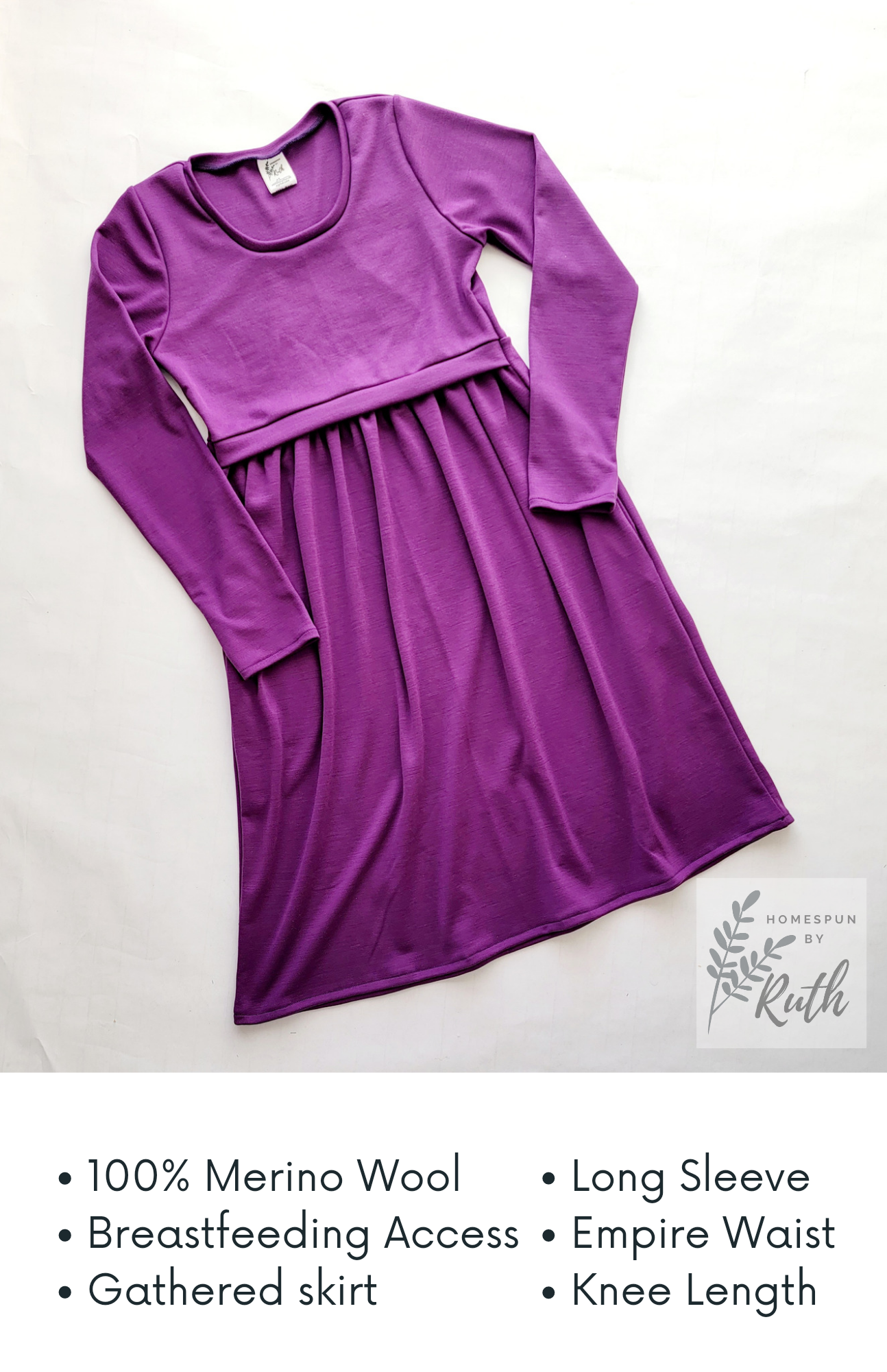 Wool Dress- Nursing & Maternity Options!