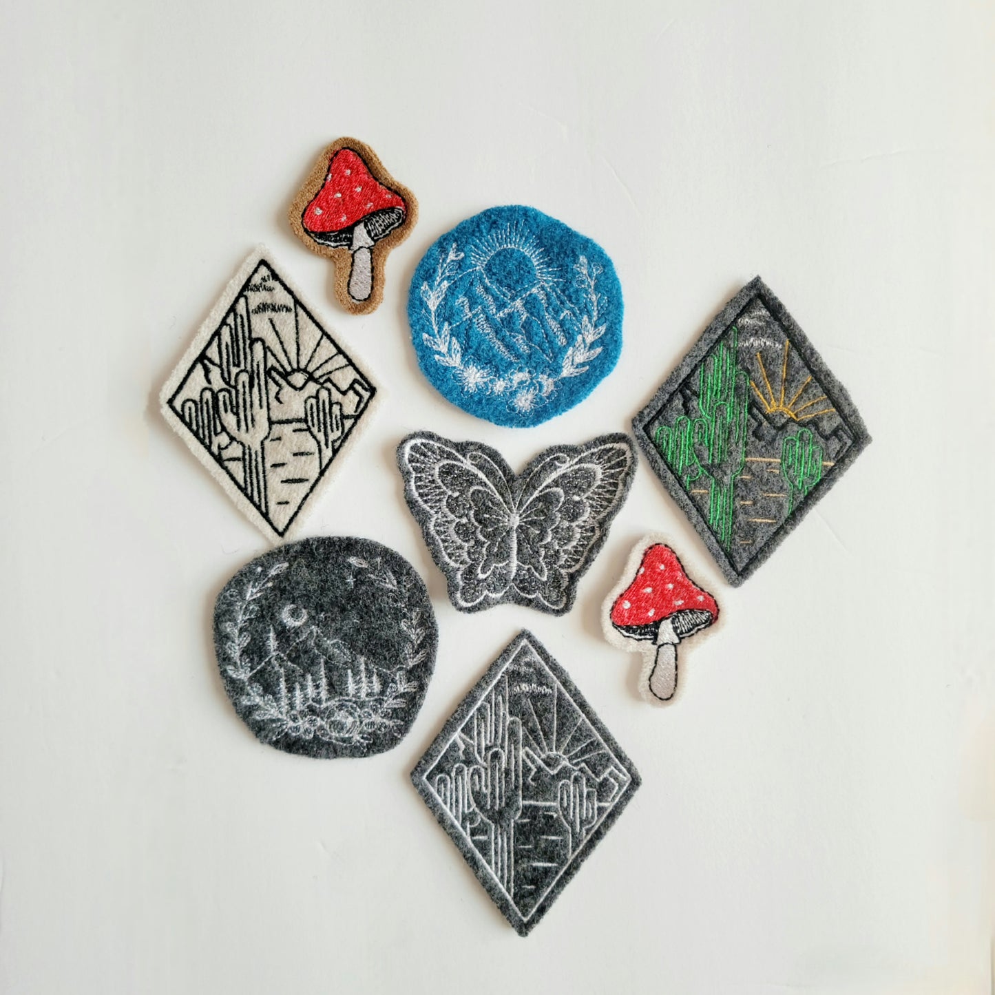 Embroidered Wool Patches