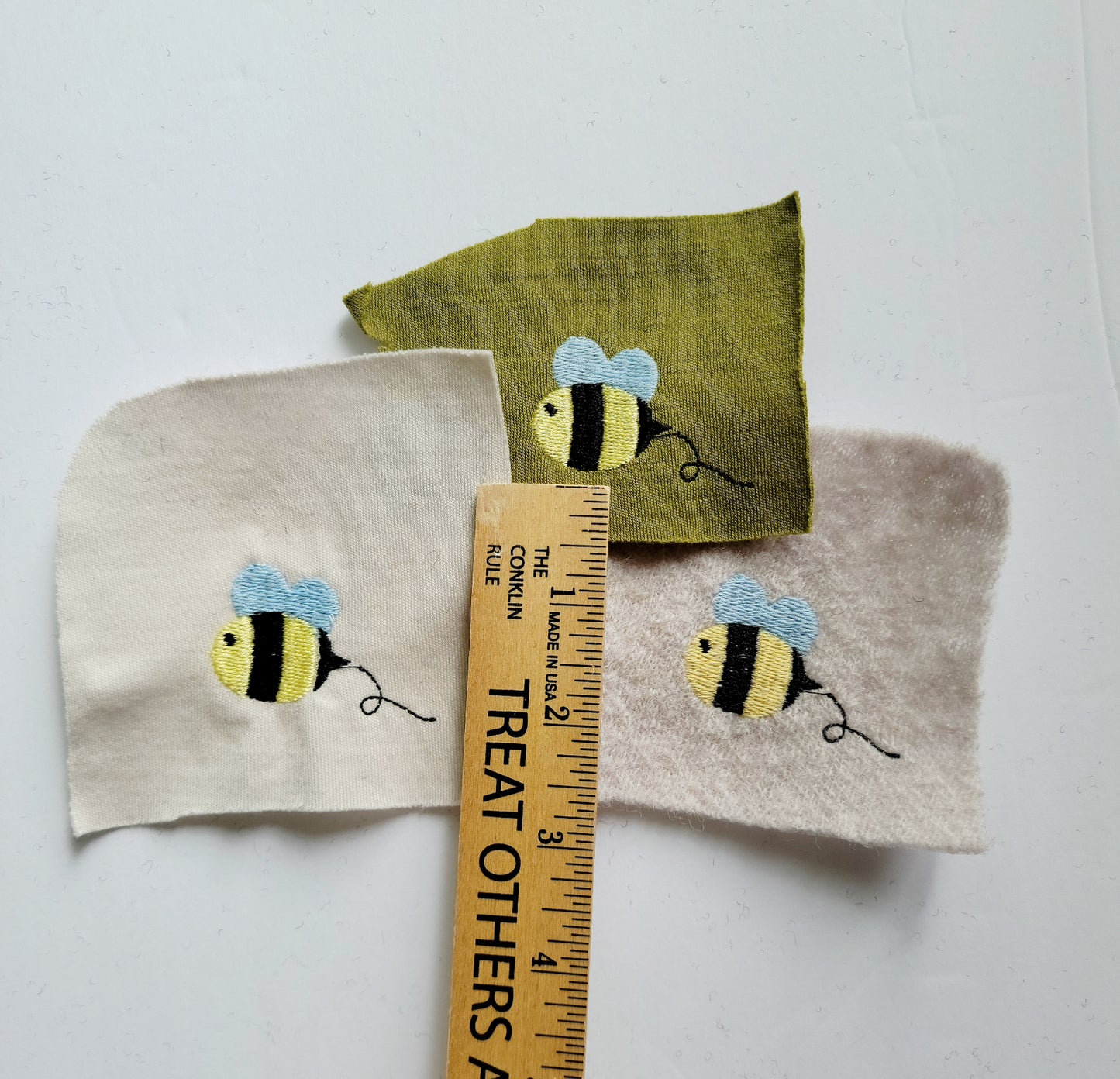 Embroidered Wool Patches- Bee