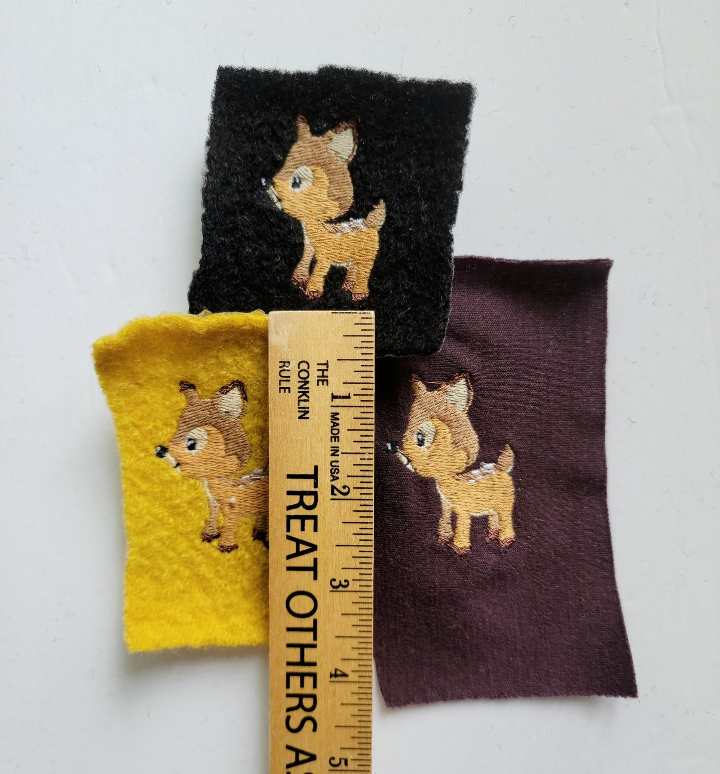 Embroidered Wool Patches- Deer