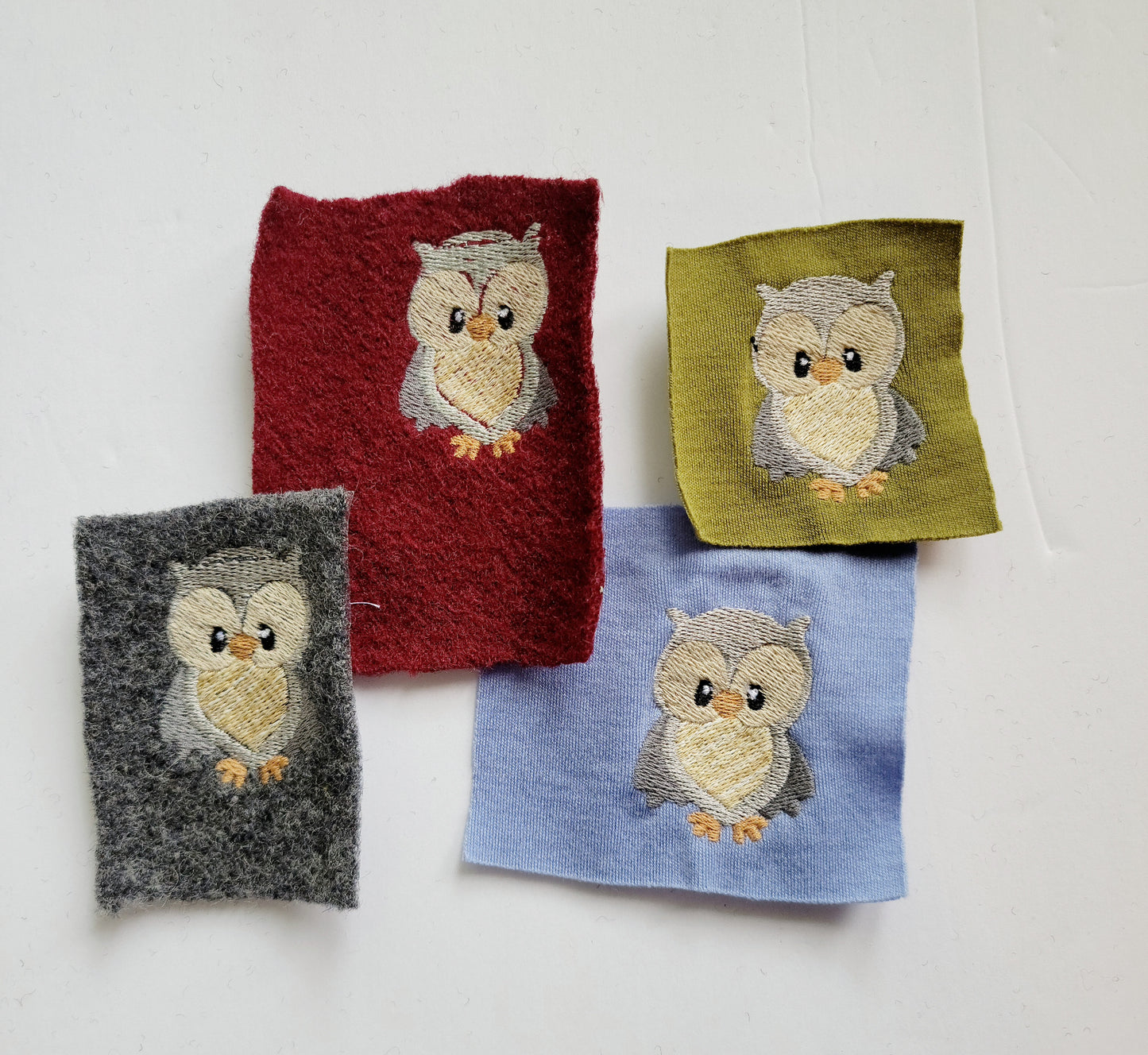 Embroidered Wool Patches- Owl