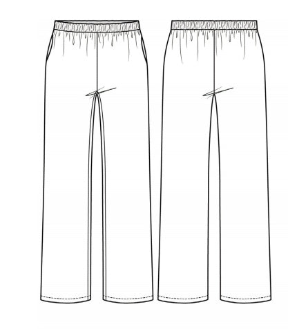 Adult Linen Wide Leg Pants