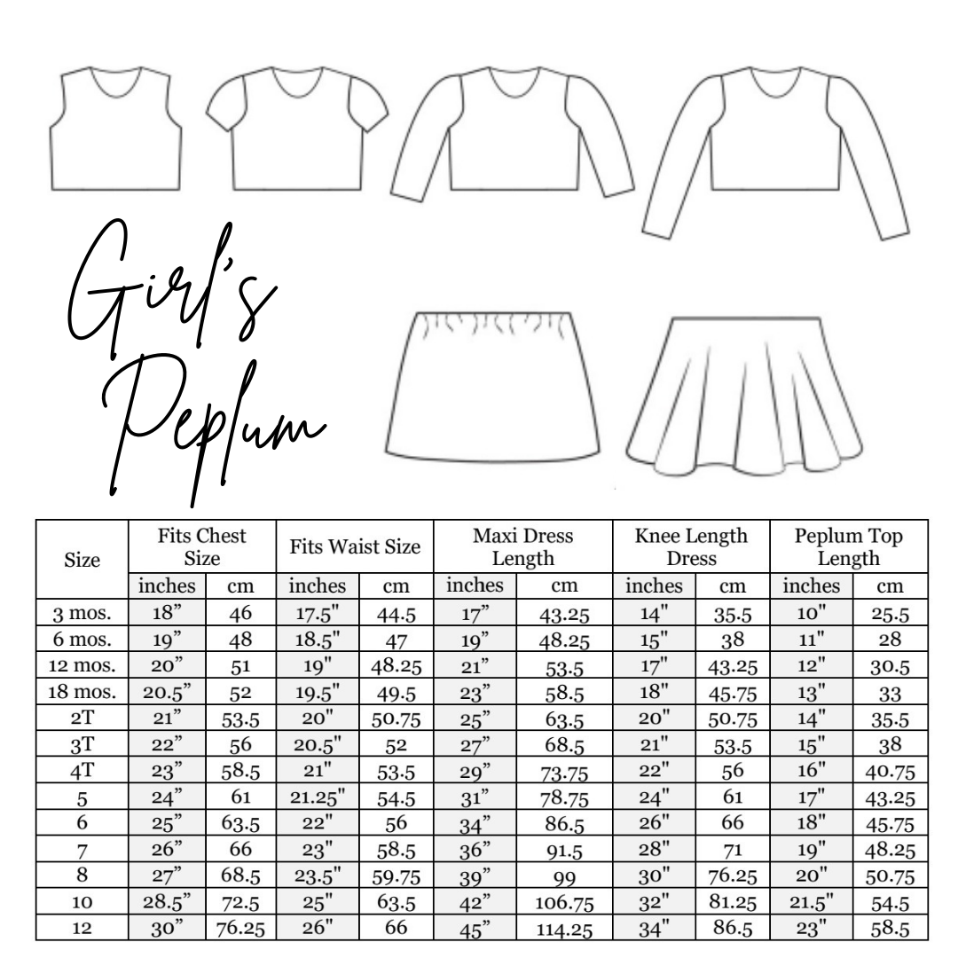 Girl's Wool Peplum