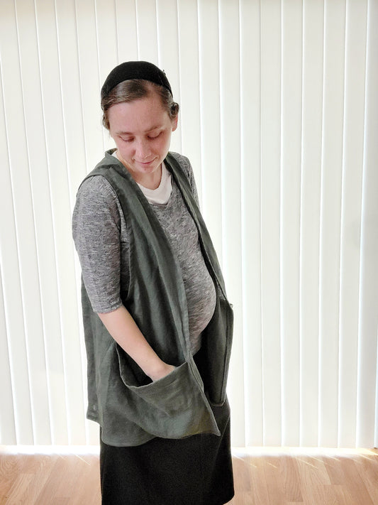 Linen Foraging Vest - Ready to ship!