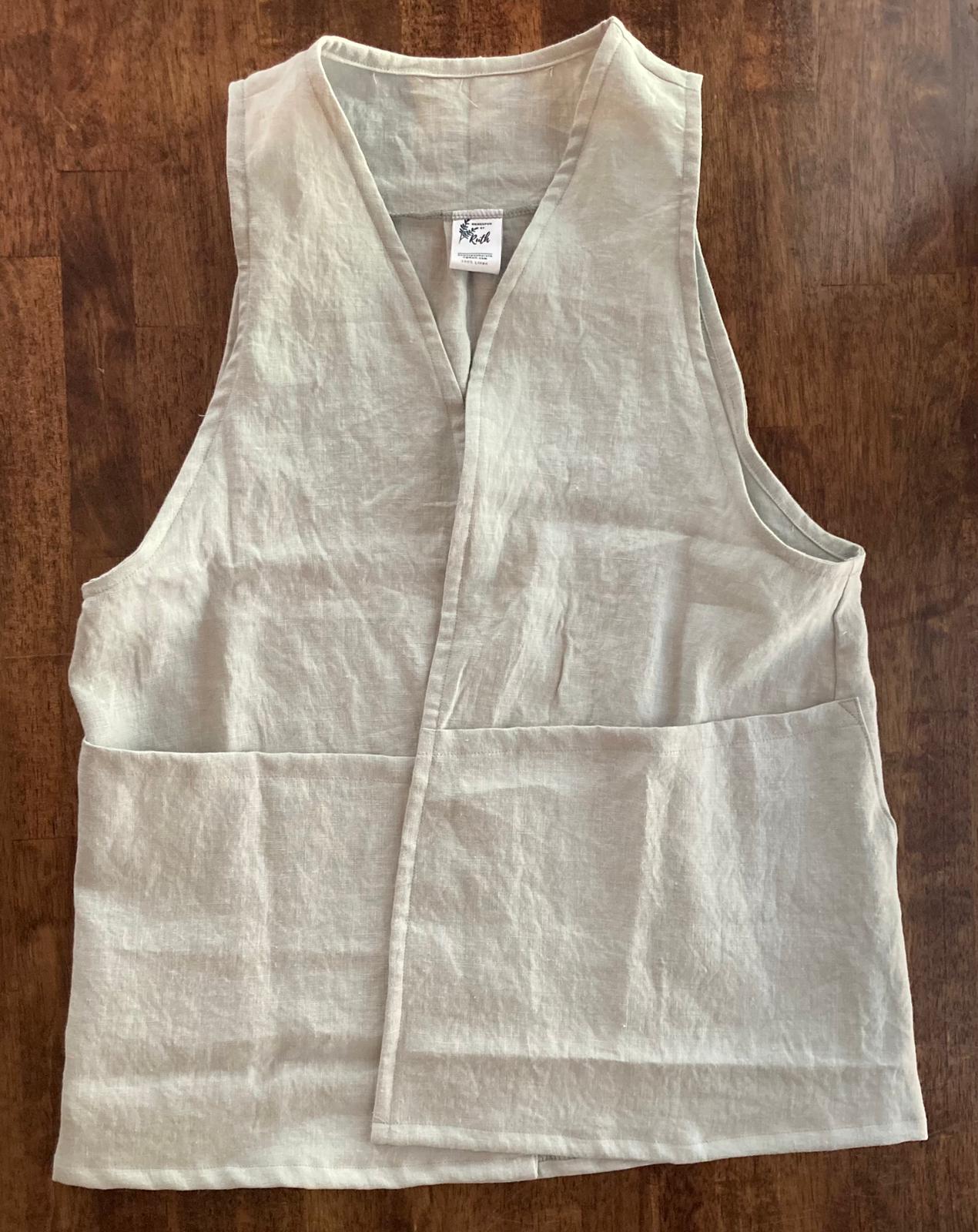 Linen Foraging Vest - Ready to ship!