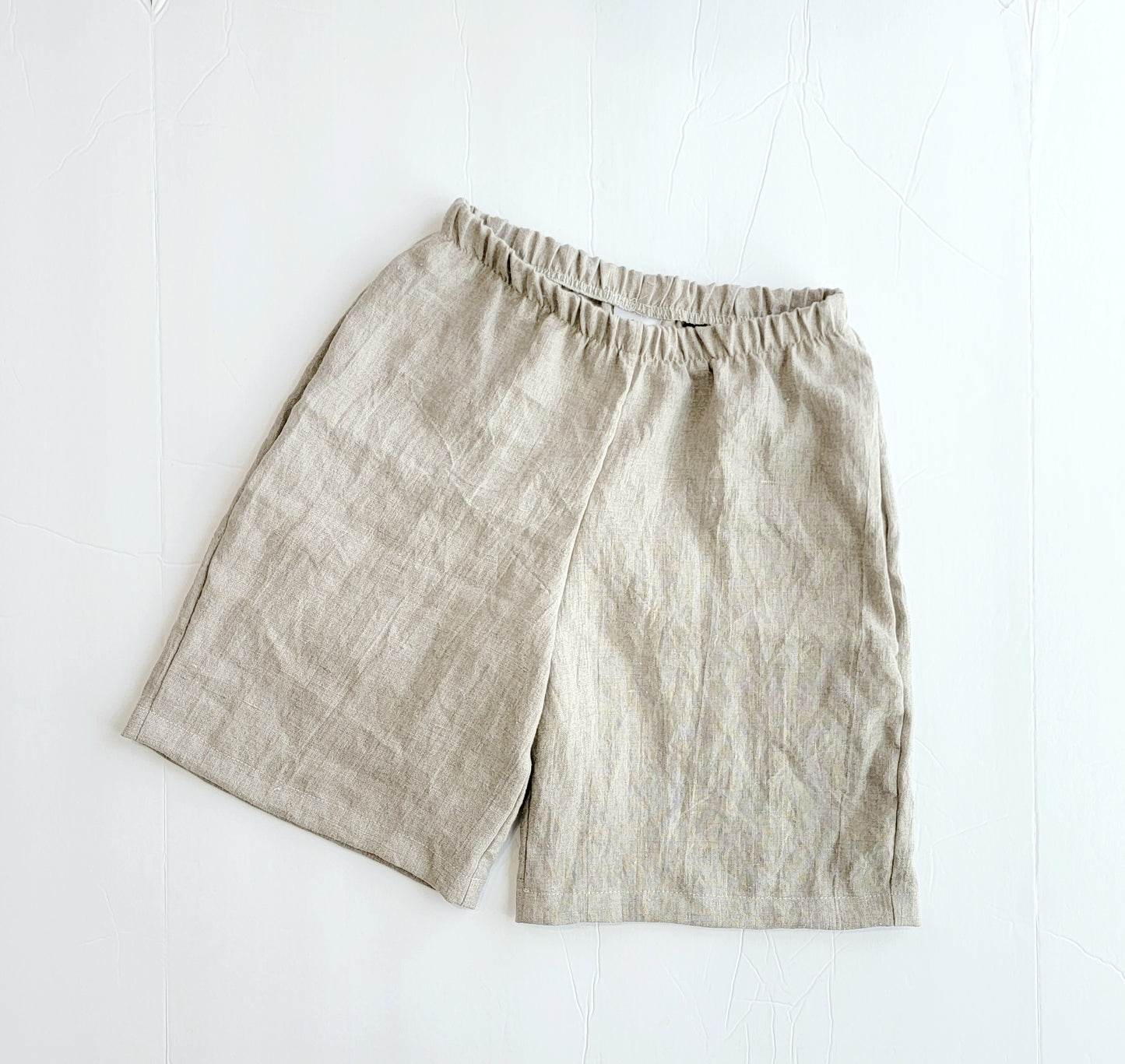 Kids Tapered Linen Shorts