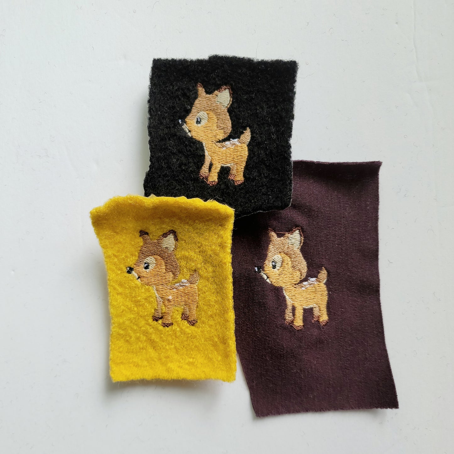 Embroidered Wool Patches- Deer
