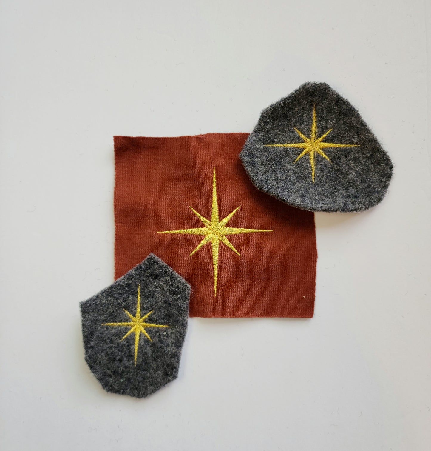 Embroidered Wool Patches- Star