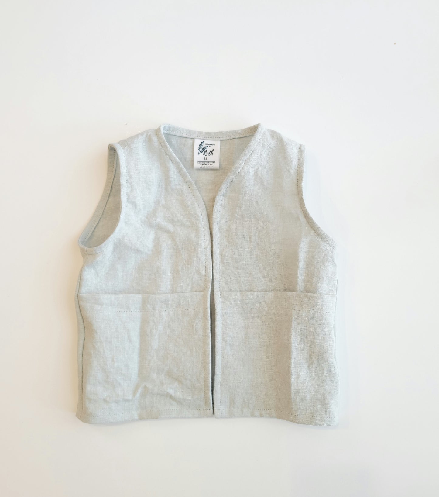 Kids Linen Foraging Vest