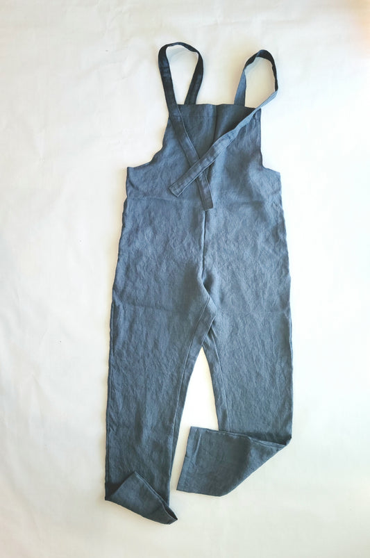 Women's Linen Overalls, Size M -Ready to ship!